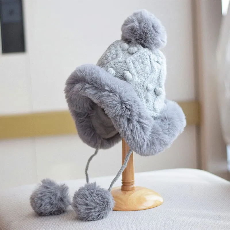 Bonnet Pompon Doublure Polaire
