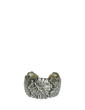 Buccellati Sterling Silver Oak Leaf Ring sz 7