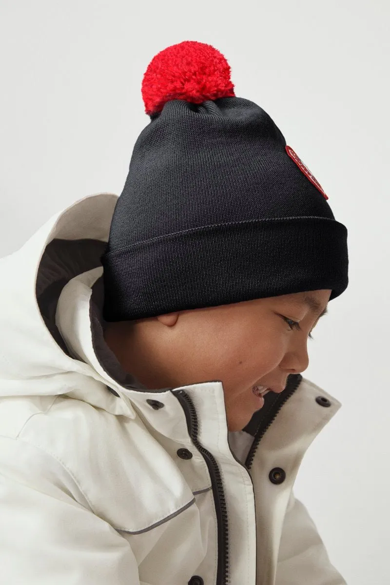 Canada Goose Kids Merino Pom Toque - Black