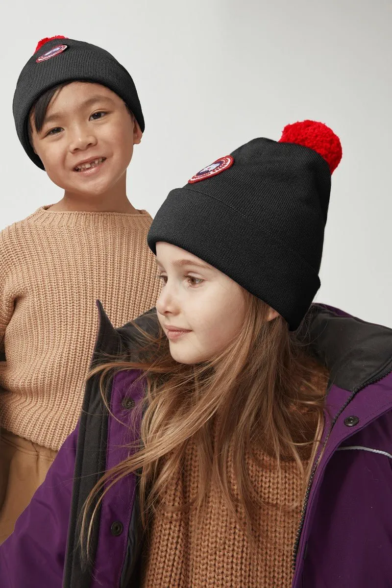 Canada Goose Kids Merino Pom Toque - Black