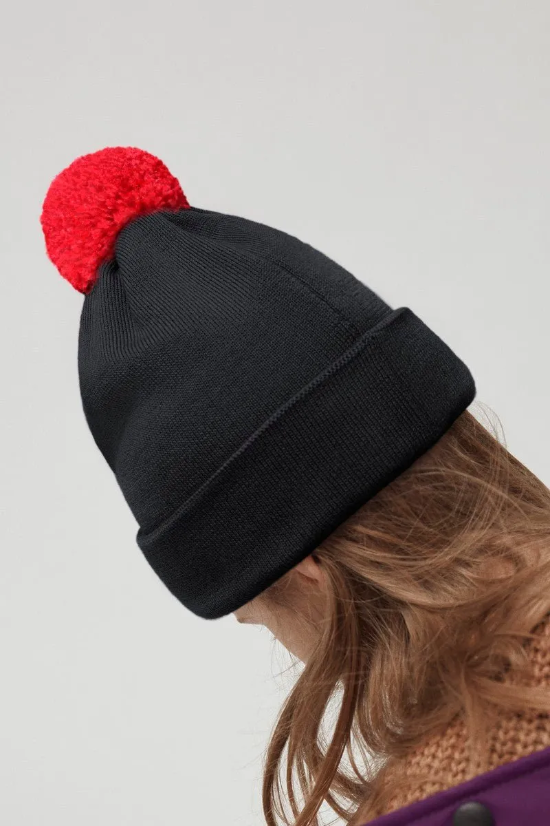 Canada Goose Kids Merino Pom Toque - Black