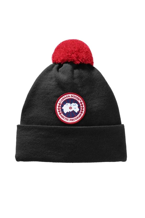 Canada Goose Kids Merino Pom Toque - Black