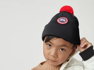 Canada Goose Kids Merino Pom Toque - Black
