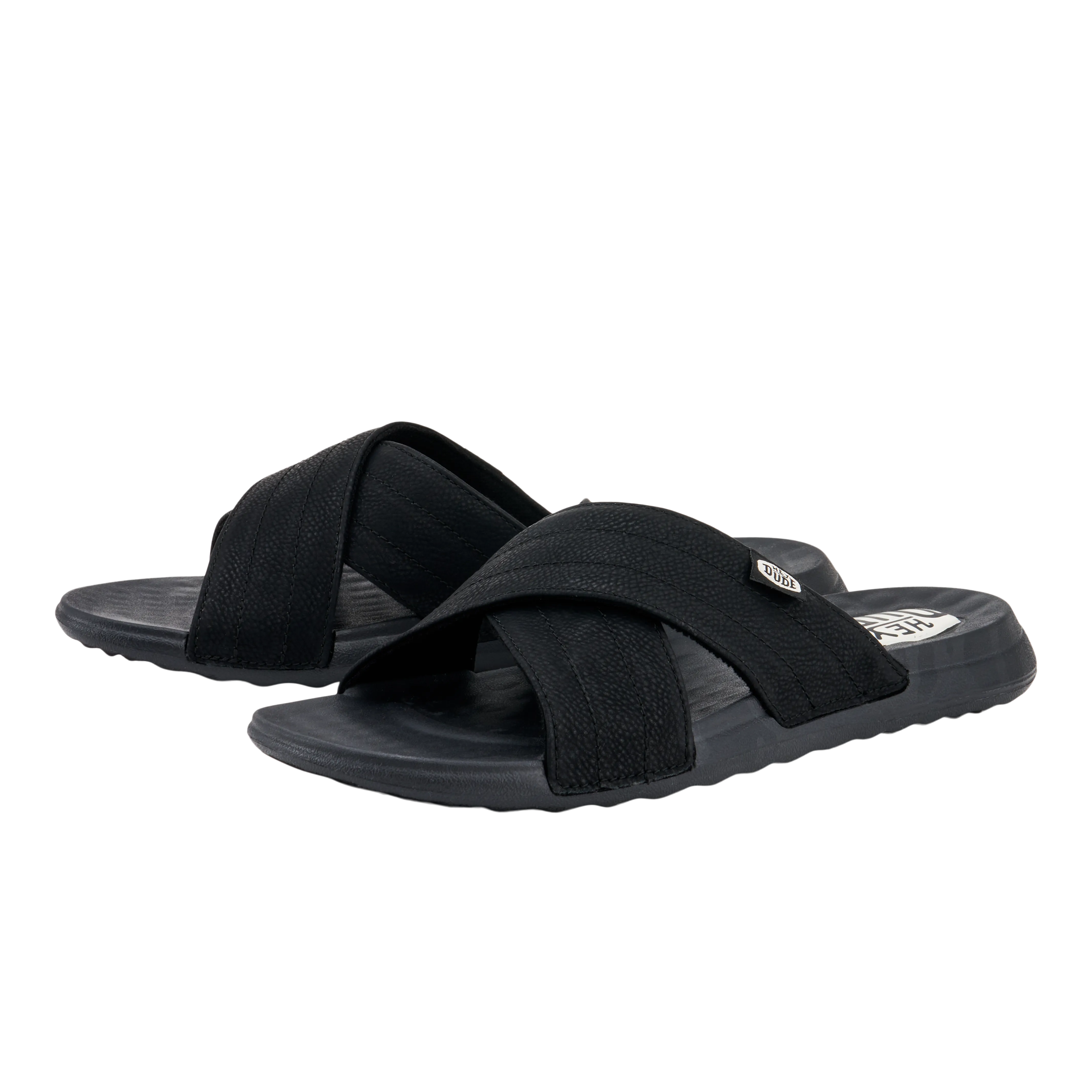 Christi Slide Distressed - Black