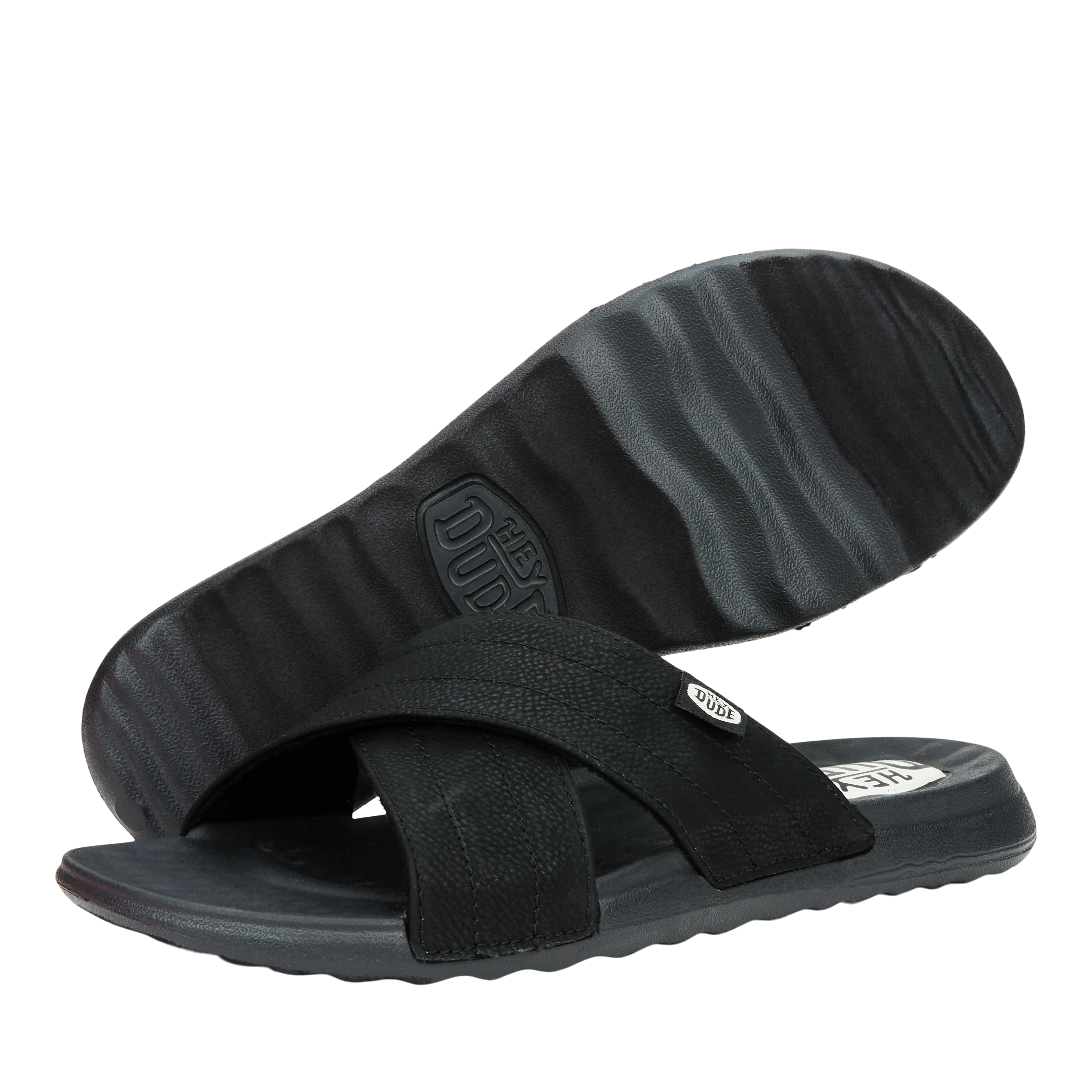 Christi Slide Distressed - Black