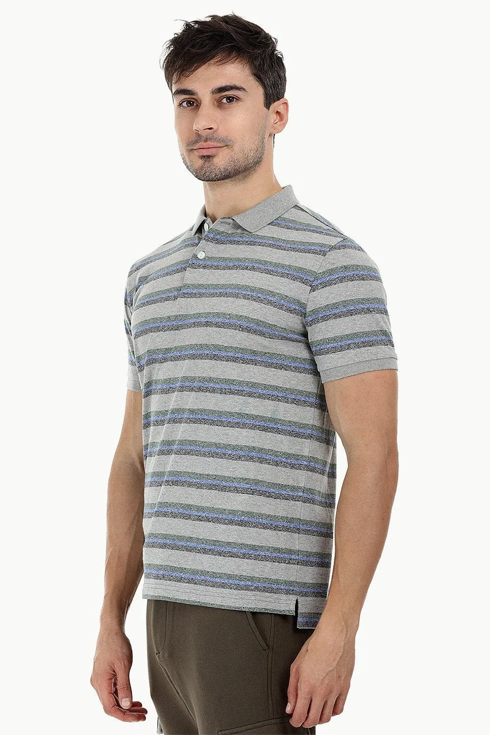 City Striped Polo T-Shirt