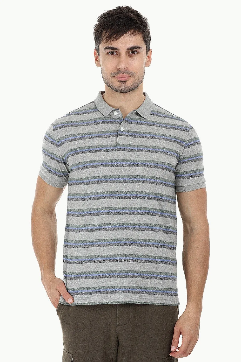 City Striped Polo T-Shirt