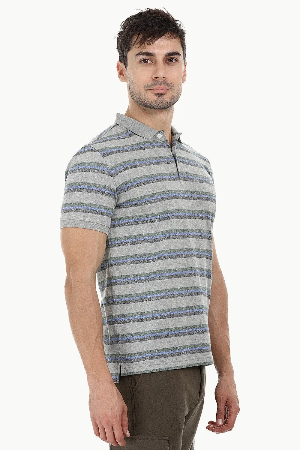 City Striped Polo T-Shirt