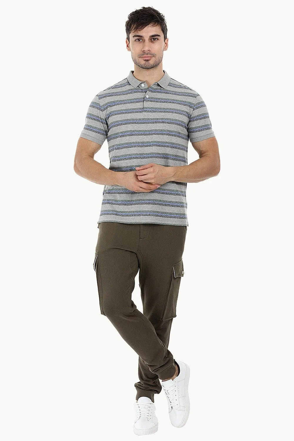 City Striped Polo T-Shirt