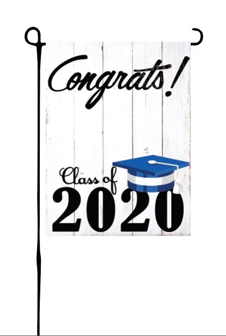 Class of 2020 - Royal Blue & White - Garden Flag
