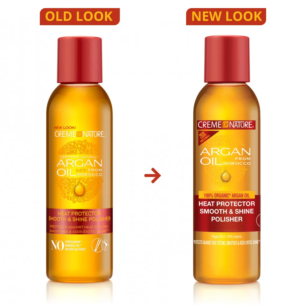 Creme of Nature Argan Oil from Morocco Heat Protector Smooth & Shine Polisher 4oz