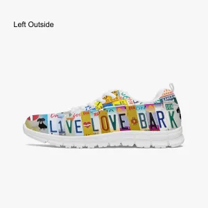 Dachshund Mom Live Love Bark Sneakers for Women, Running Shoes For Dachshund Lovers