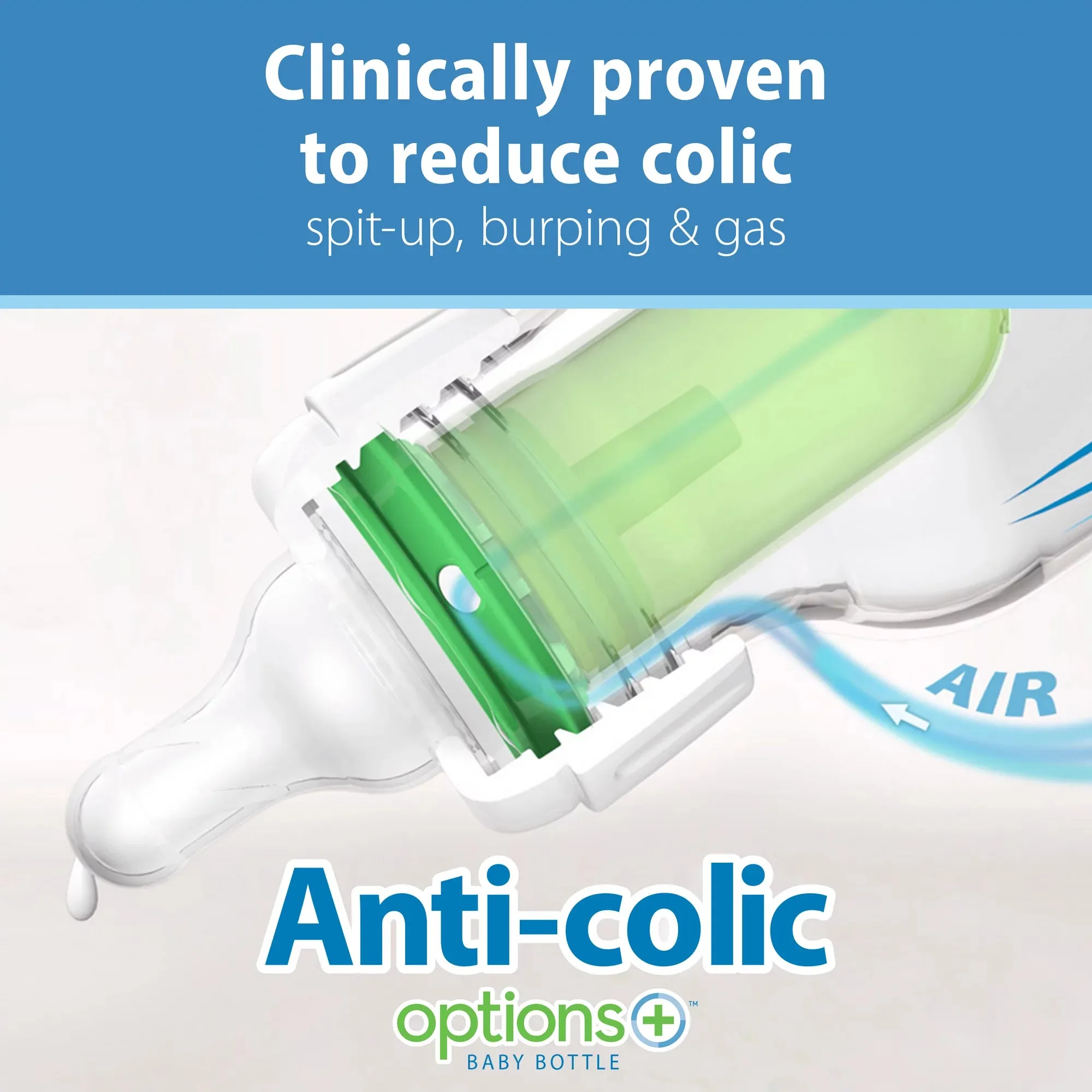 Dr. Brown's 8oz/250mL Options  Anti-Colic Bottles, Lion & Fox, 2-Pack