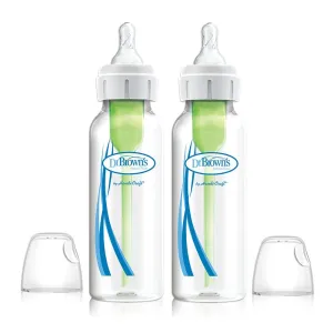 Dr. Brown's Narrow Natural Flow Anti-Colic Options  Bottle 8oz (2-Pack)