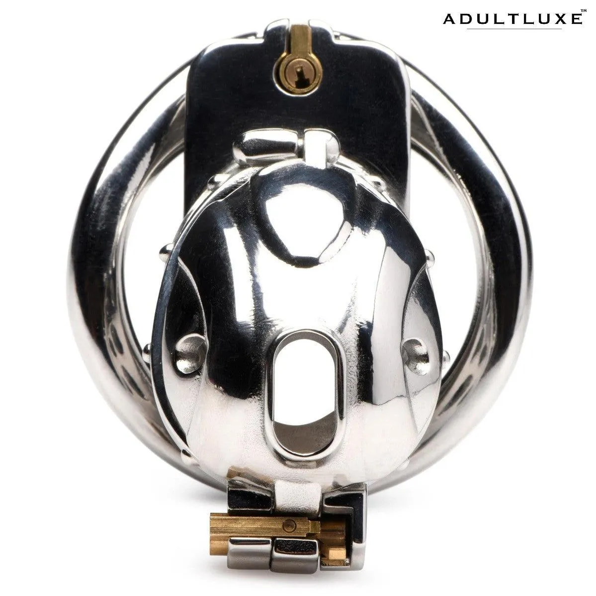 Entrapment Deluxe Locking Open Chastity Cage from Master Series