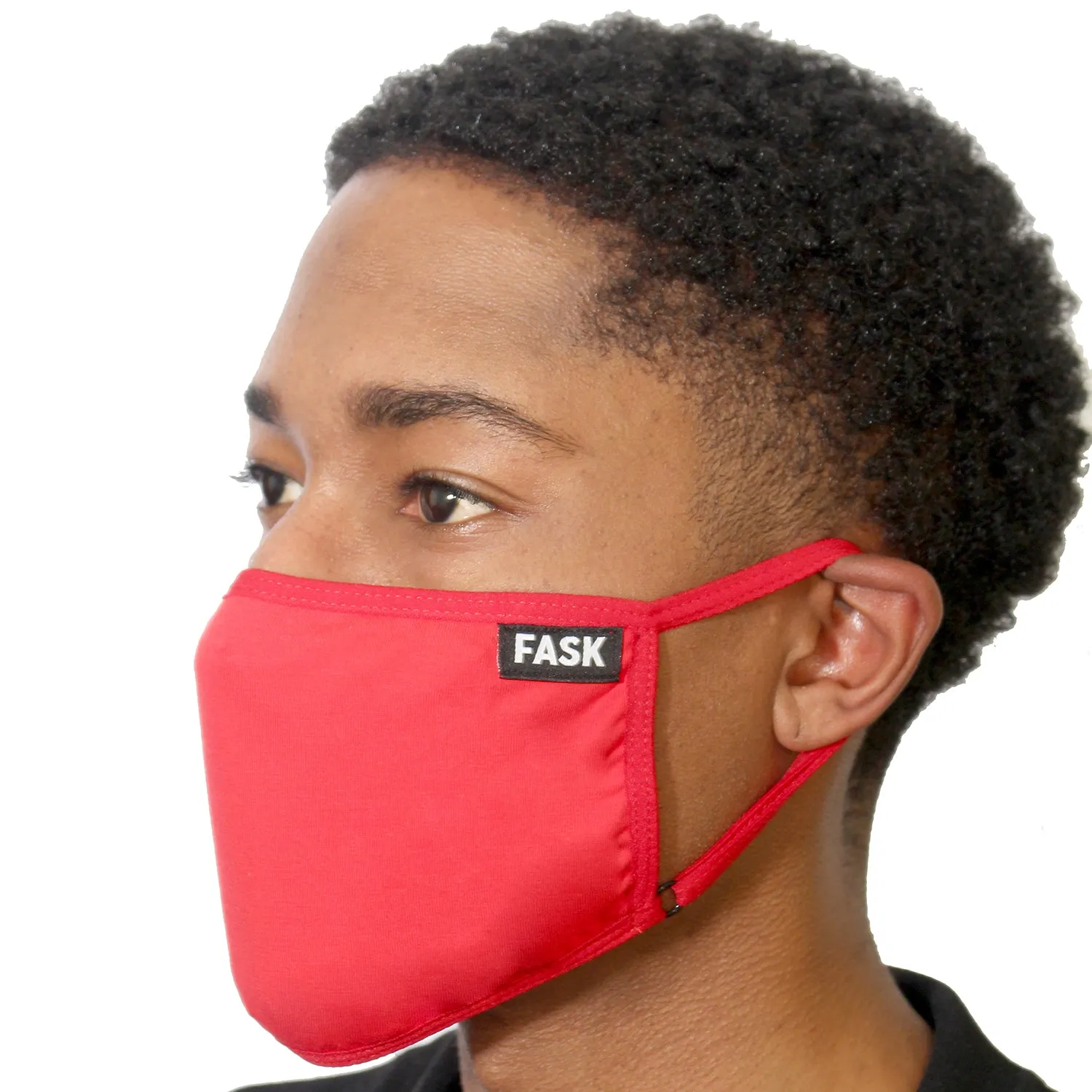 FASK Clean Cotton 2.0 Mask with Interchangeable Filter and Adjustable Size Strap