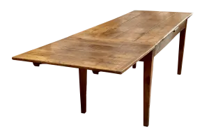 French Provincial Farm Table, Extending, Fine Patina