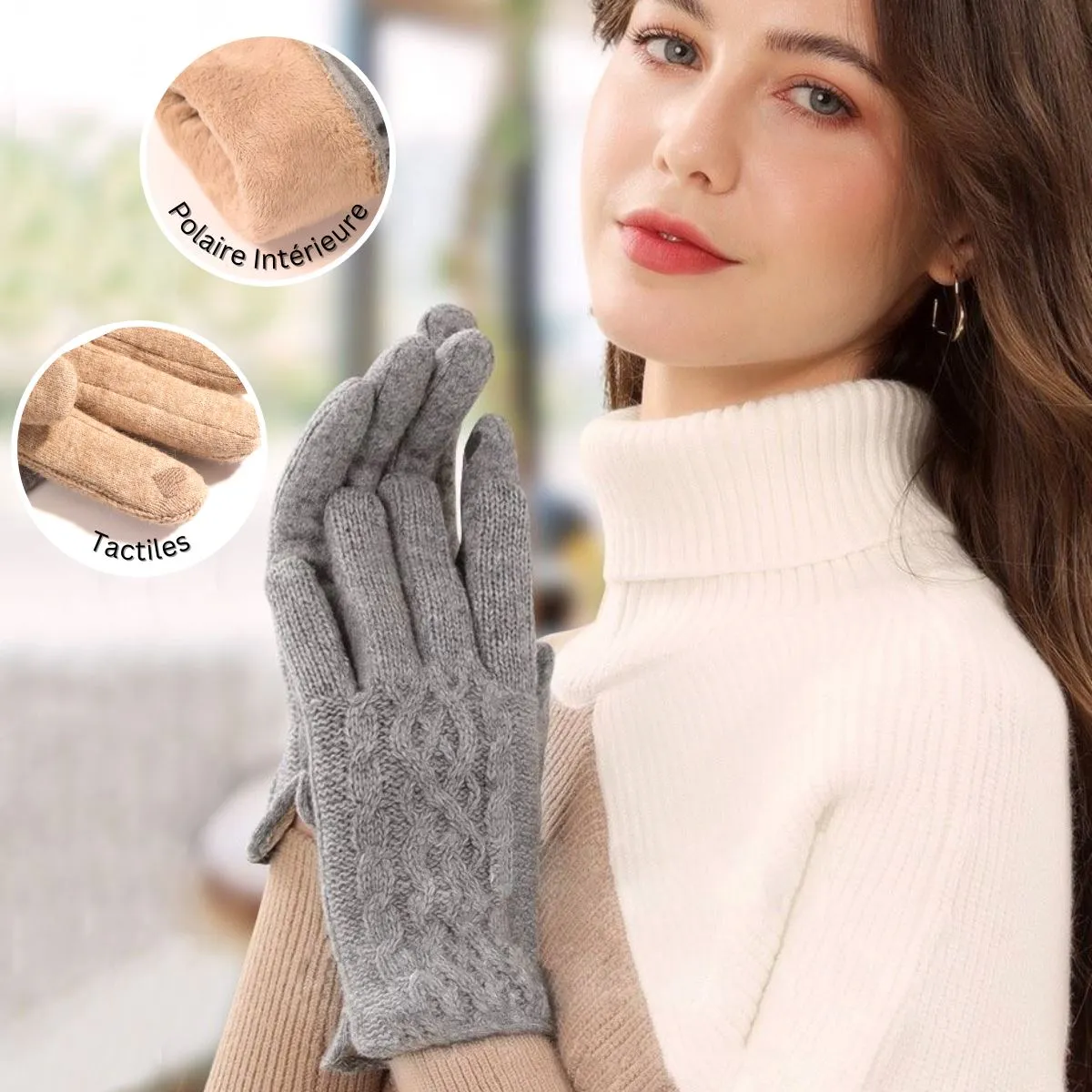 Gants Tactiles Polaire Femme - Léna
