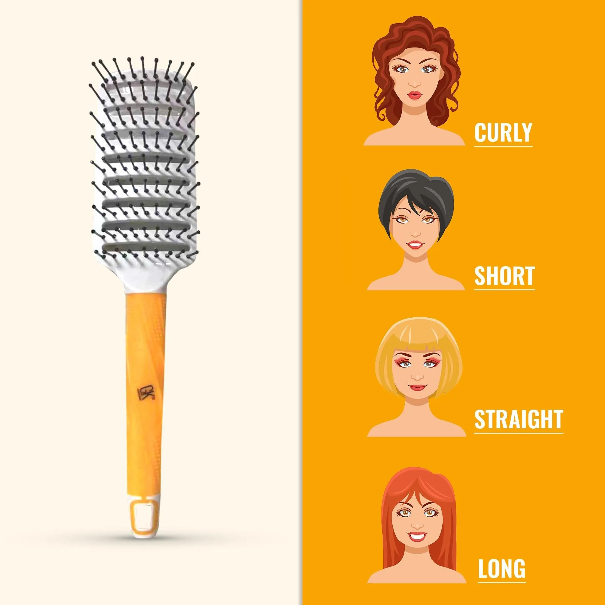 GKhair Vent Brush 2.5 inch DTS