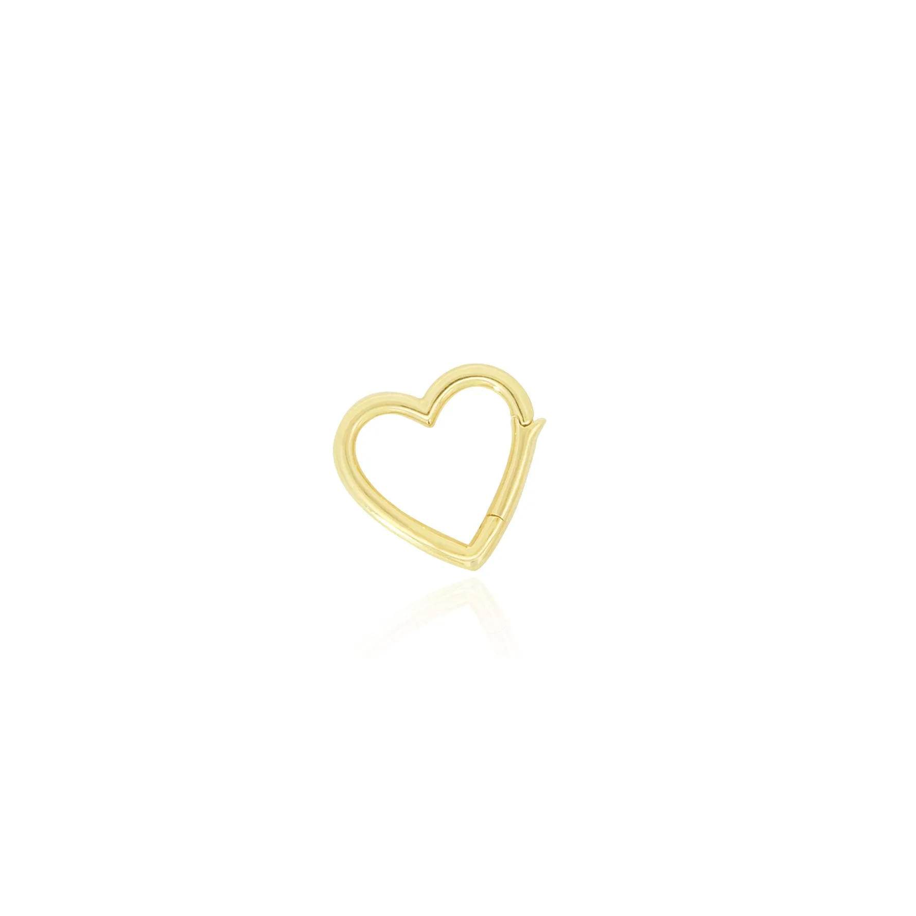 Gold Heart Charm Holder