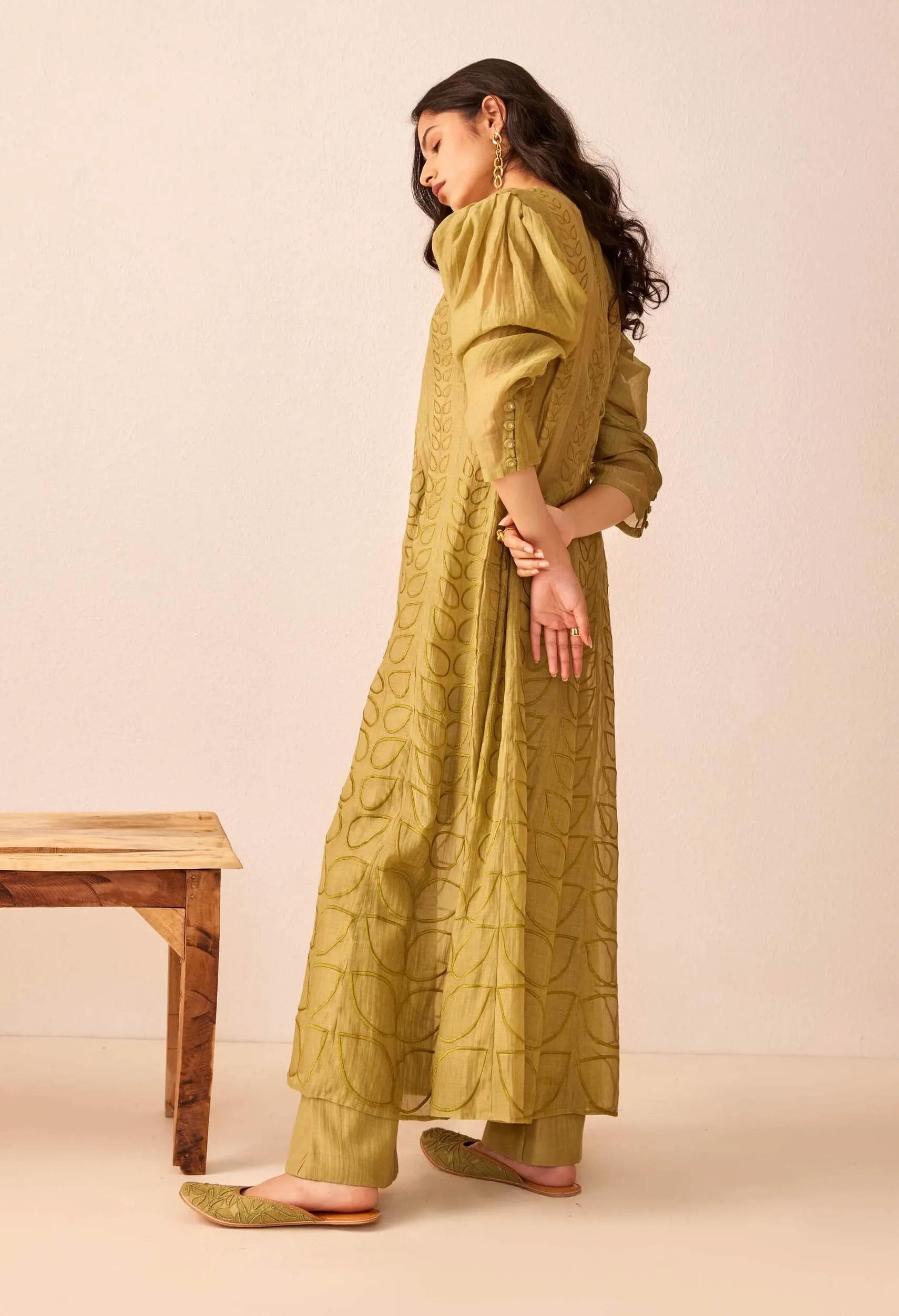 Green Khaleesi Kurta Set