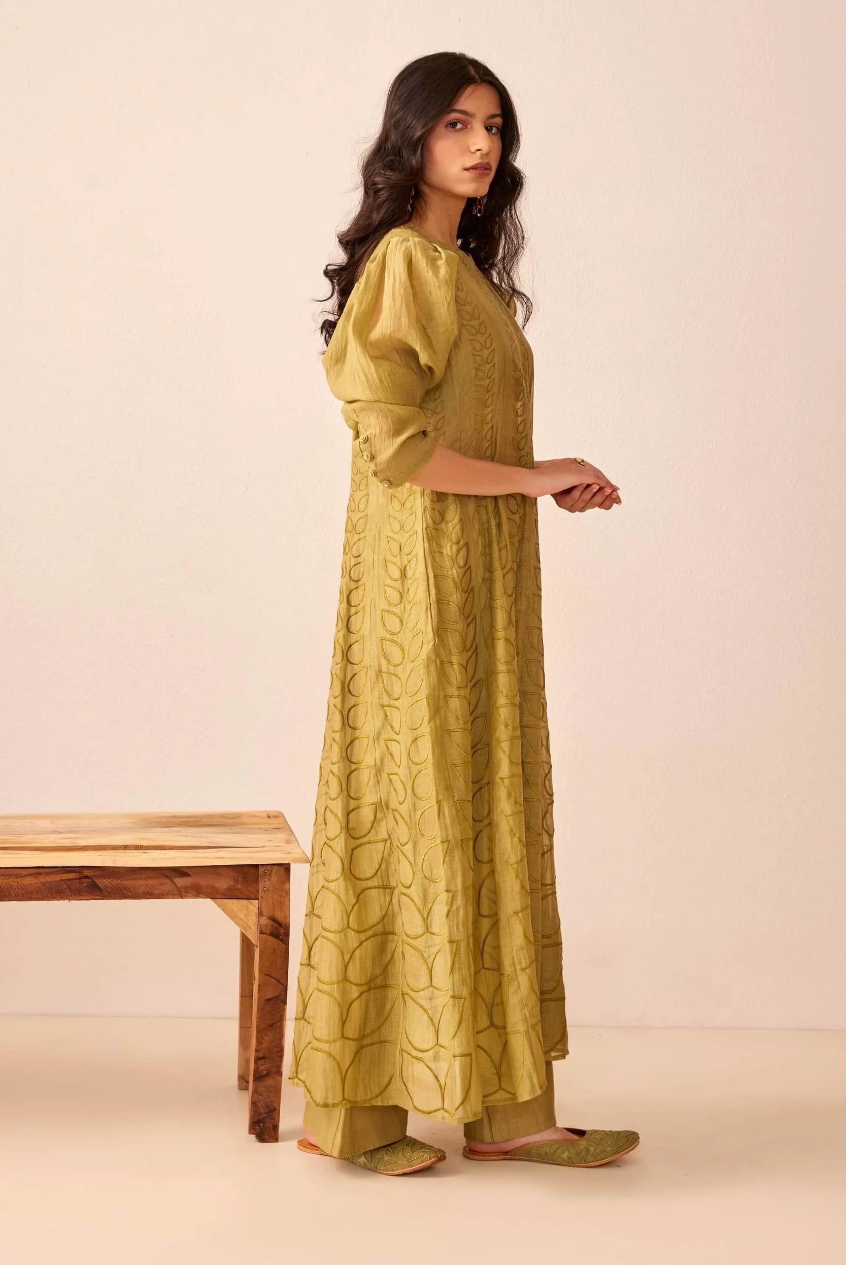 Green Khaleesi Kurta Set