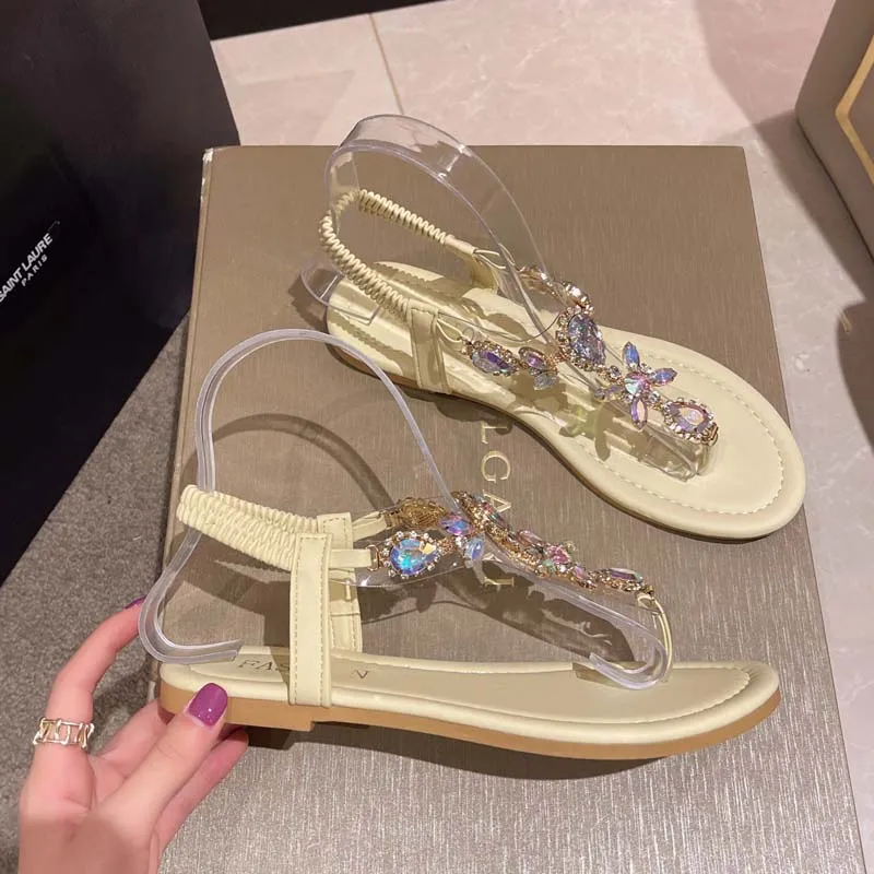 GS Strass Slide | Leuke open sandalen met strass stenen voor dames