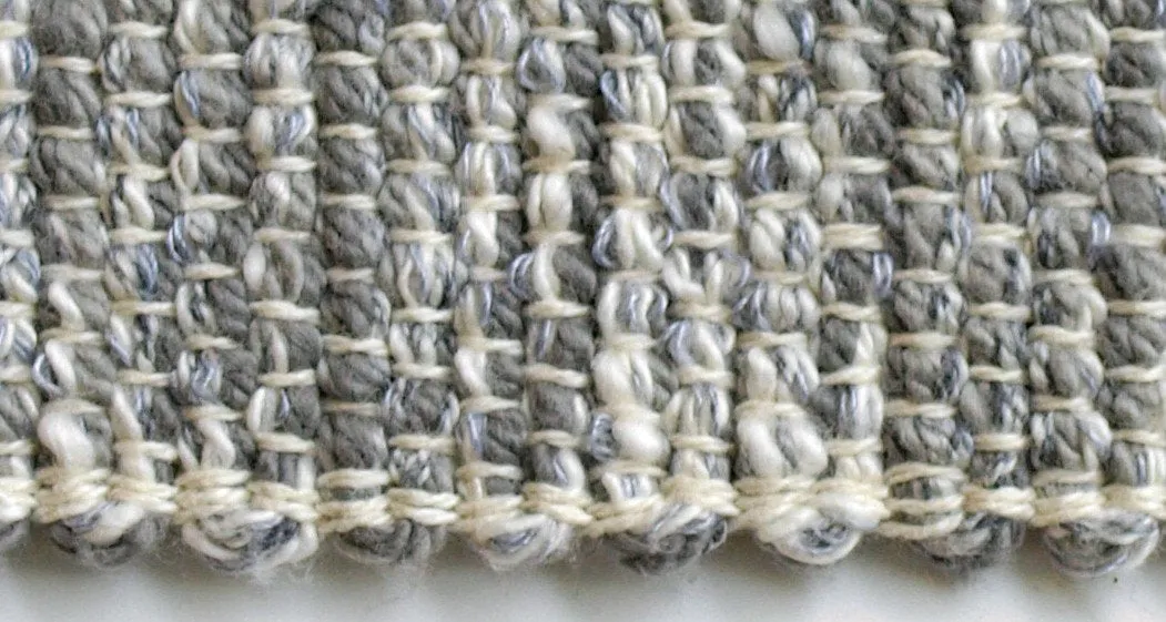 Handwoven in USA Table Runner 72" Gray and Gray