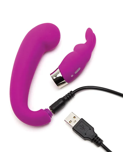 Happy Rabbit G Spot Clitoral Curve Vibrator - Purple