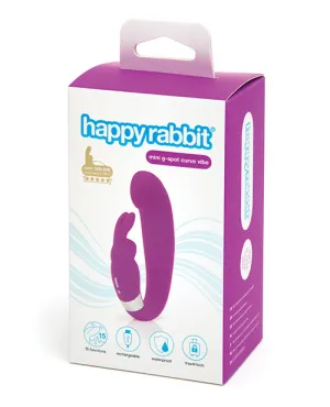 Happy Rabbit G Spot Clitoral Curve Vibrator - Purple