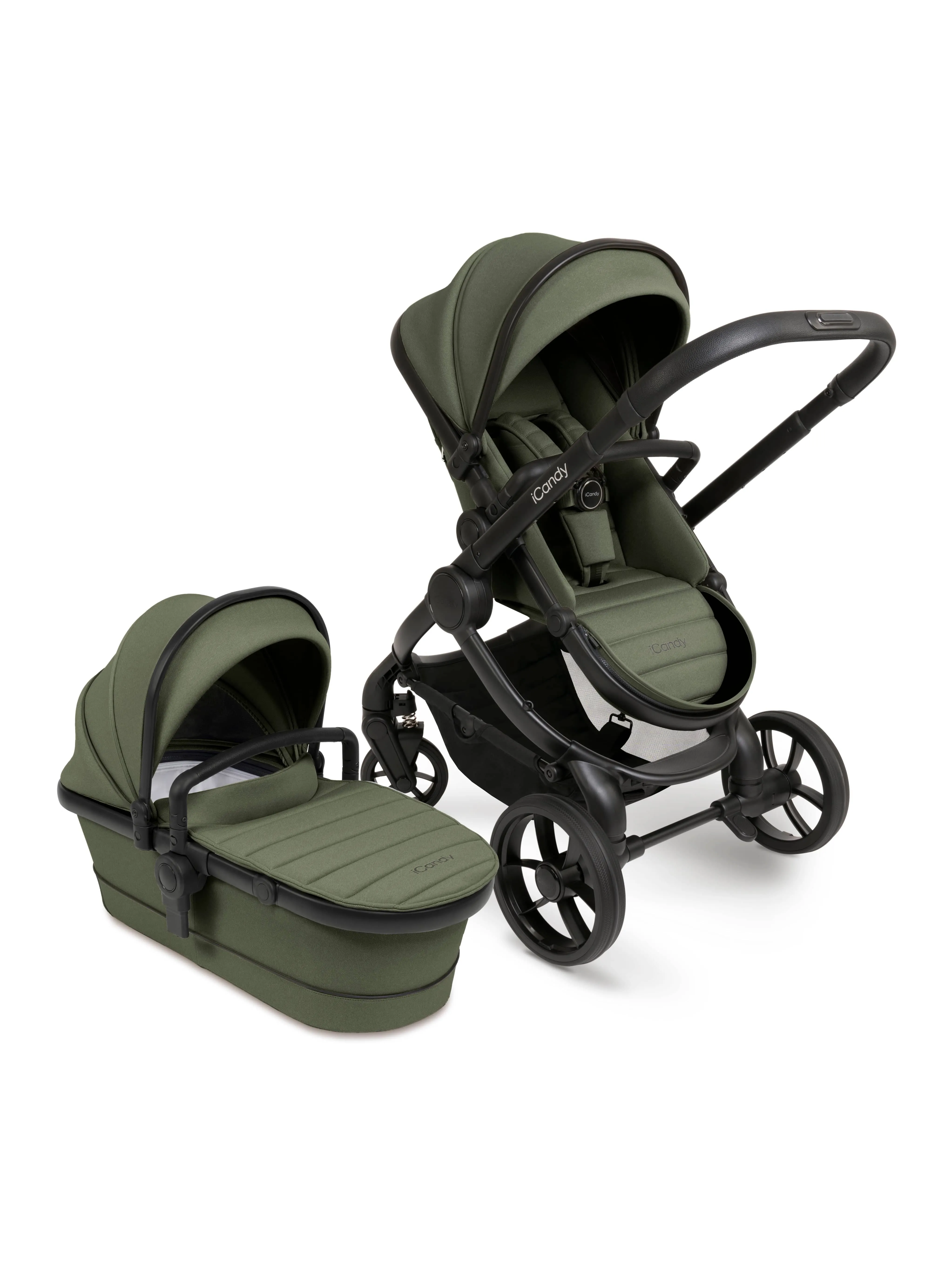 iCandy Peach 7, Maxi Cosi Pebble 360 PRO 2 Complete Travel System Bundle - Ivy
