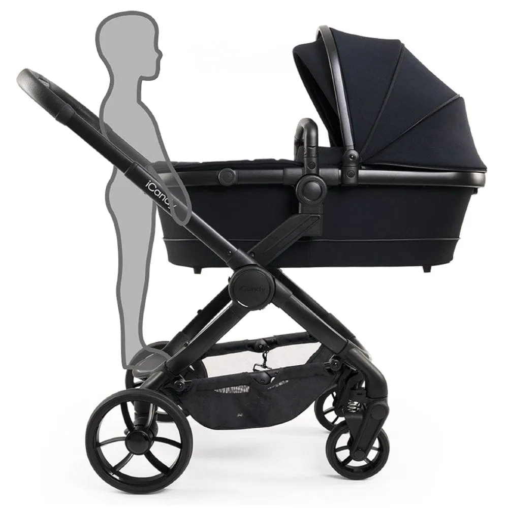 iCandy Peach 7, Pebble 360 PRO 2 Complete Travel System Bundle - Jet / Black Edition