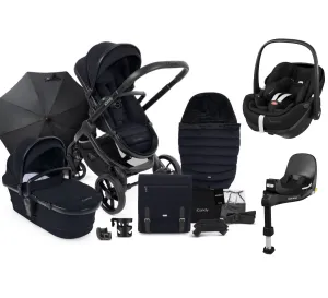 iCandy Peach 7, Pebble 360 PRO 2 Complete Travel System Bundle - Jet / Black Edition