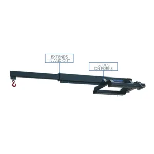 Industrial Jib | 10000 Cap. | Retracted | Blue Diamond Attachments
