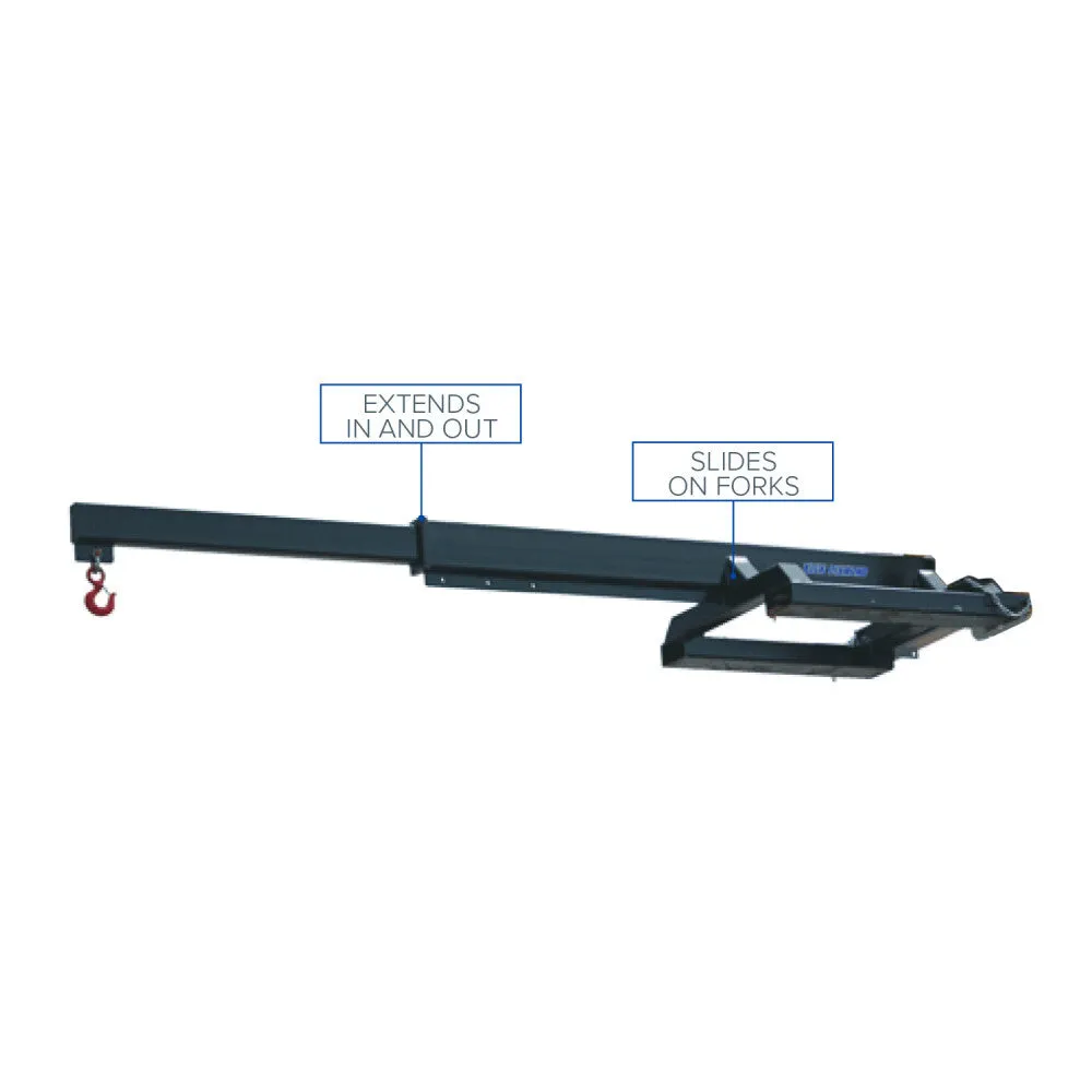 Industrial Jib | 10000 Cap. | Retracted | Blue Diamond Attachments