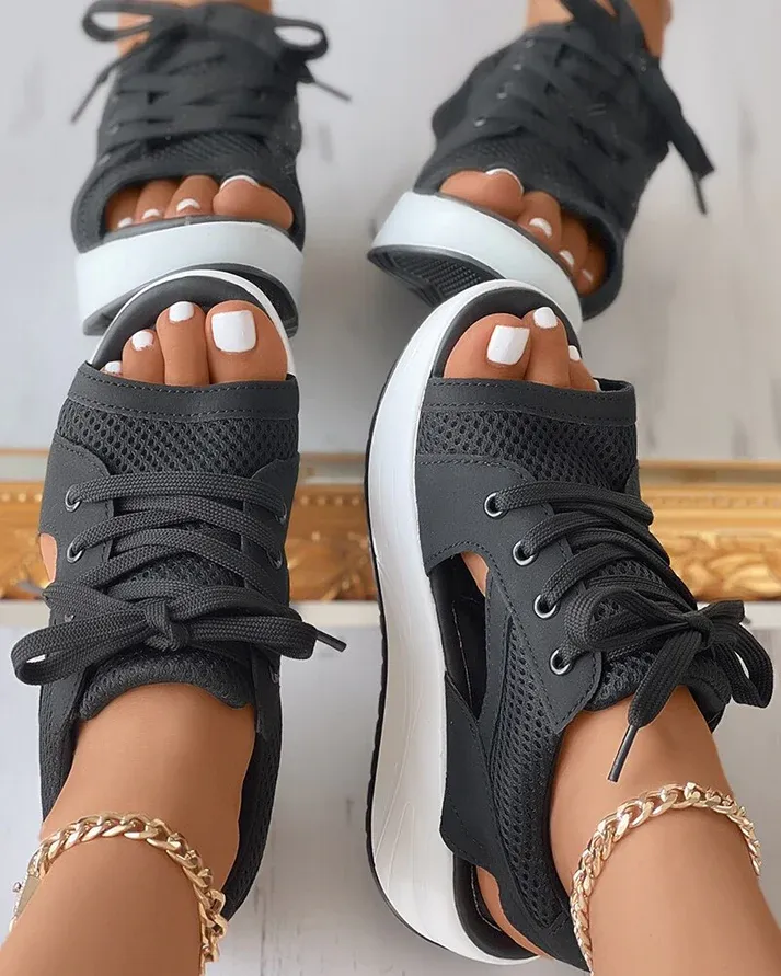 Juno | Sporty Sneaker Wedge Sandal