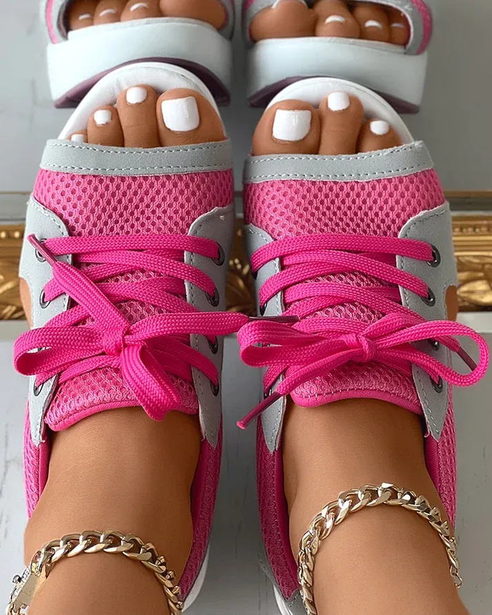 Juno | Sporty Sneaker Wedge Sandal
