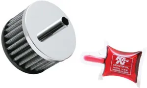 K&N 62-1050 Crankcase Vent Air Filter - Remote Mount