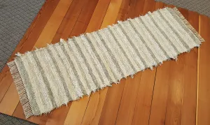 Kitchen or Hallway Runner Rug - 24" x 6' 3" Sage, Tan & Cream