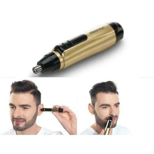 Kleen Kut Wet or Dry Shaver Set - 3 in 1 Black & Gold Set! Includes Nose/Ear Trimmer & Face Trimmer! Packaging damaged, contents are perfect!