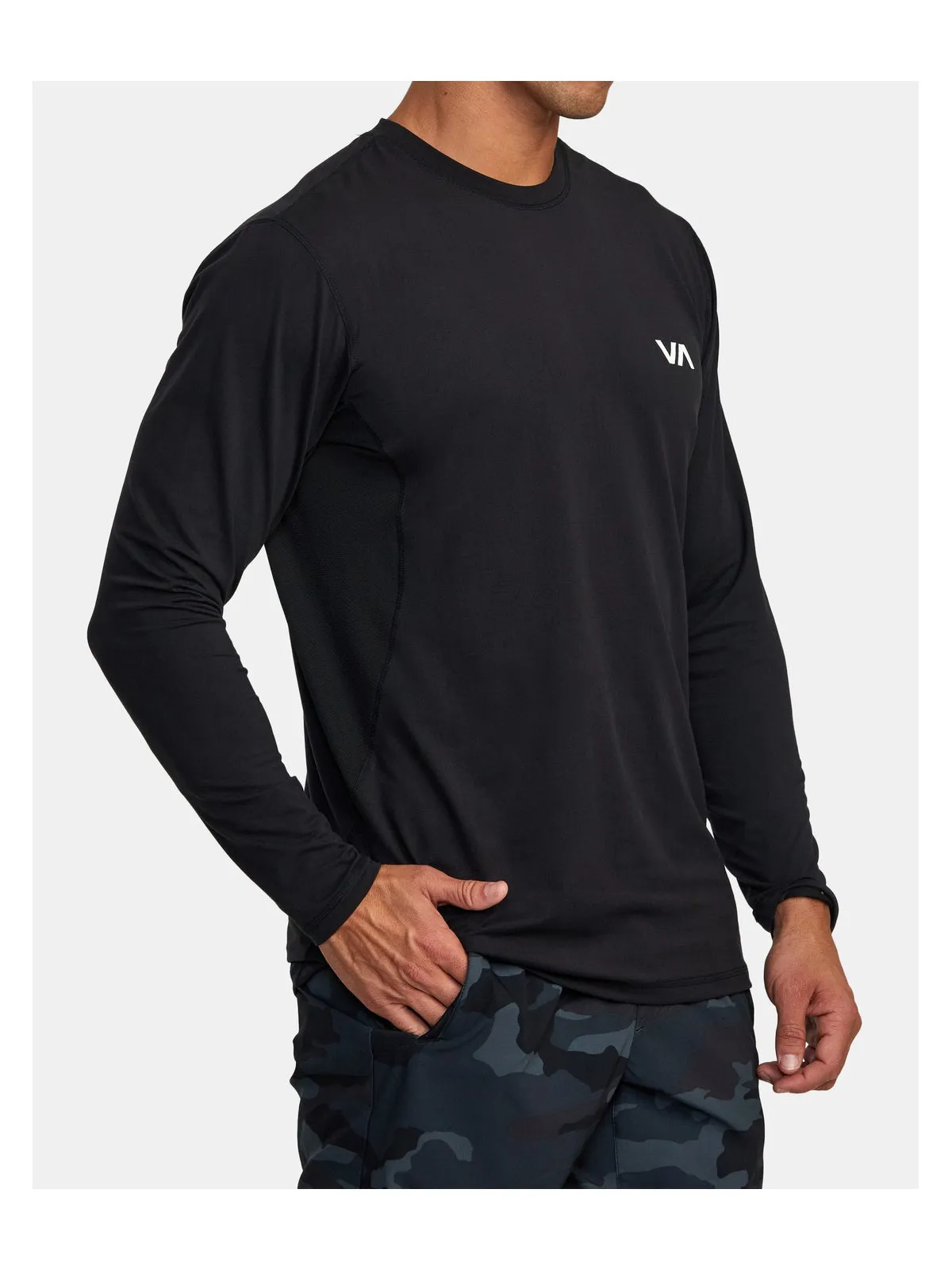 Koszulka RVCA Sport Vent Ls czarny