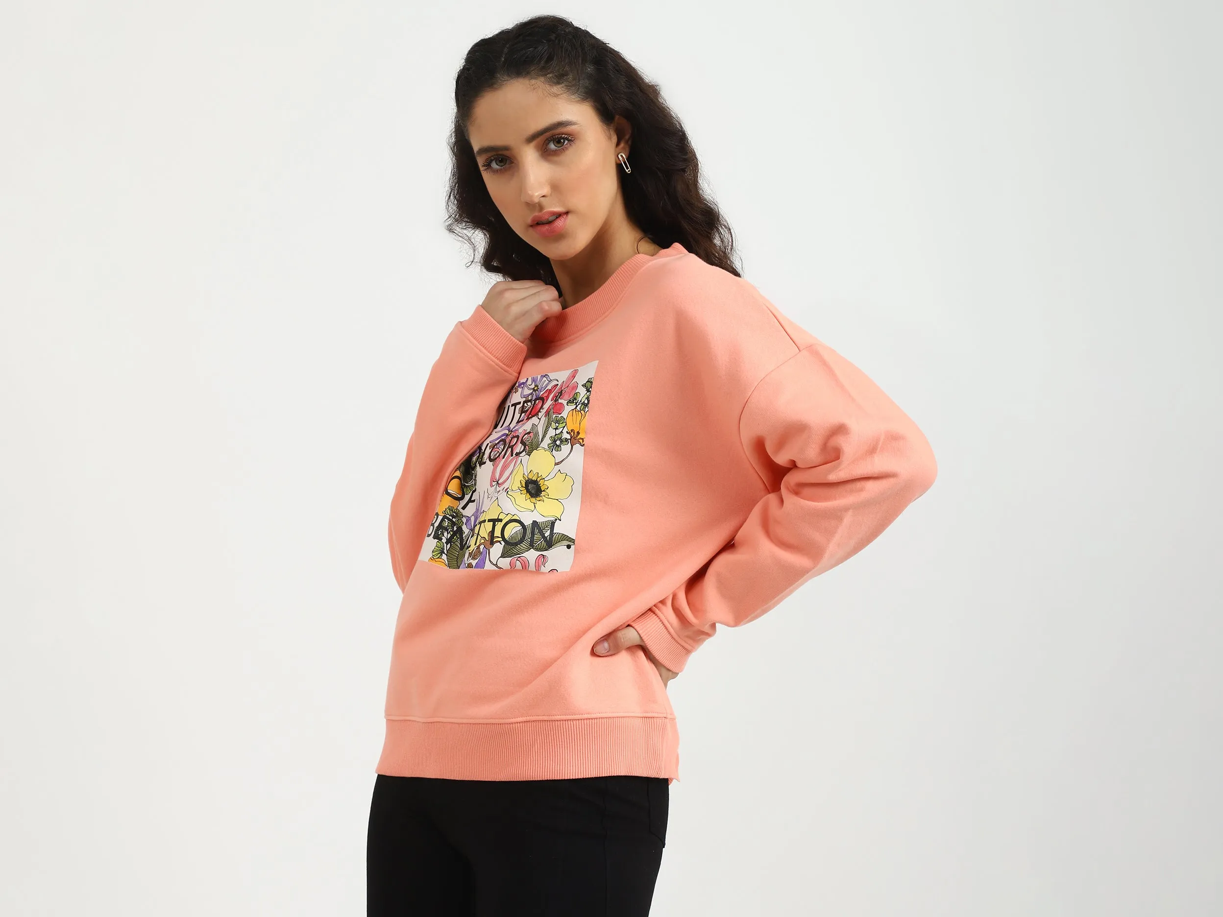 Ladies Printed Sweatshirt