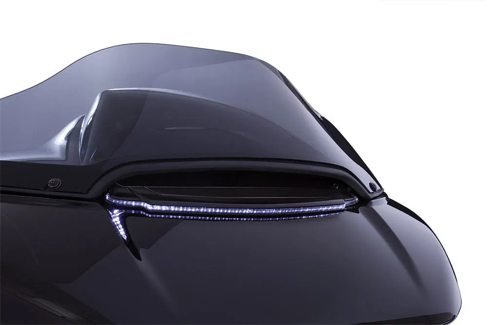 Lighted Vent Trim for Road Glide, Black '15-up