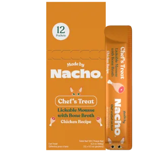 Made By Nacho Lickable Mousse with Bone Broth Chicken Recipe Cat Treats
