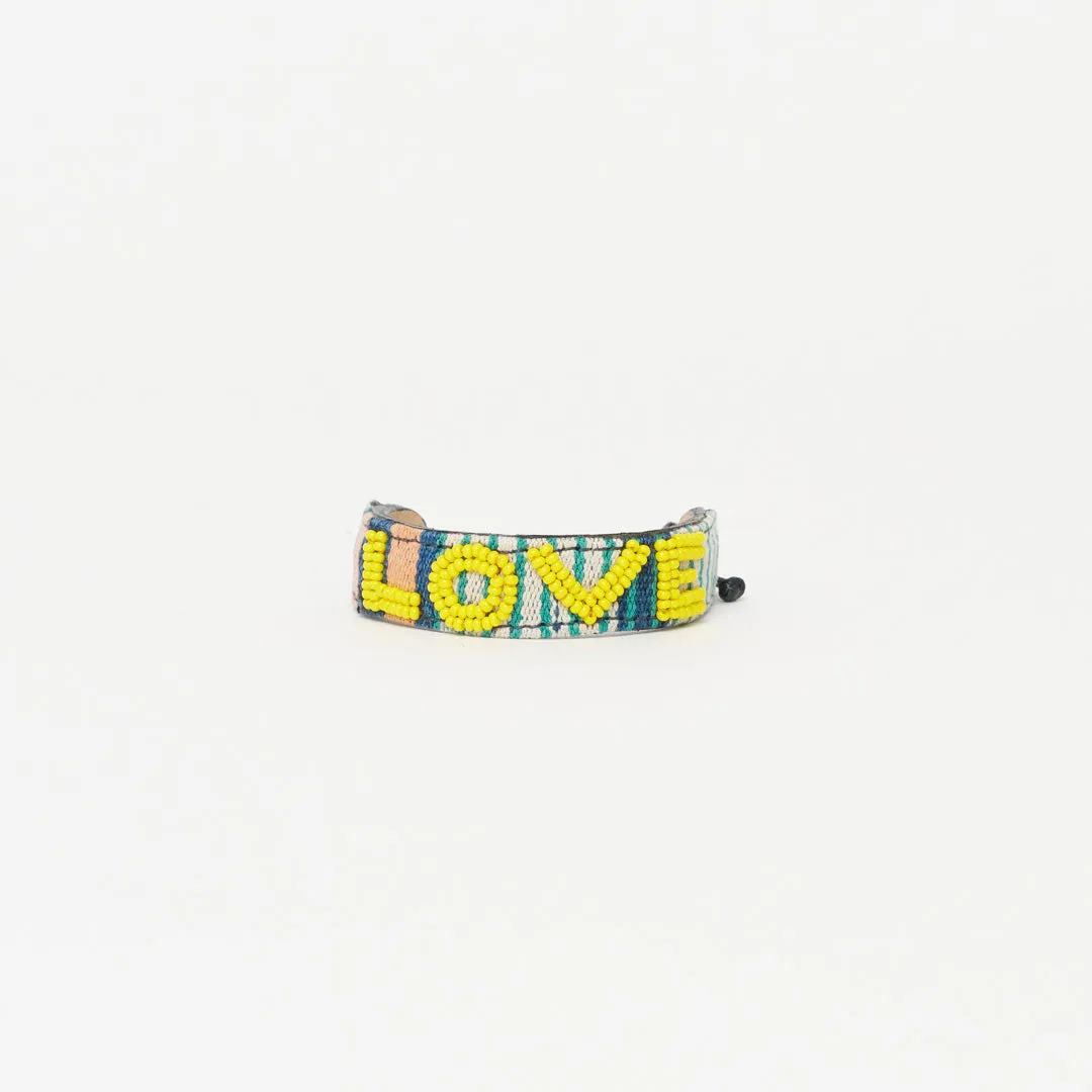 Mara Baule LOVE Bracelet - Yellow
