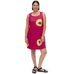 Marimekko Kestit Unikko Sleeveless Dress, Pink & Purple Floral