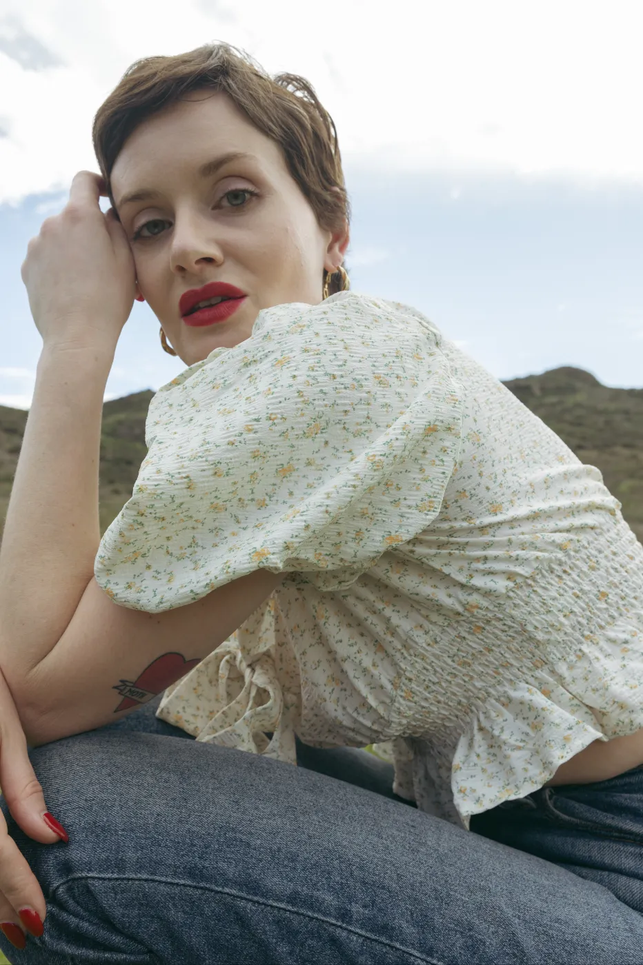Marybell Blouse in Golden Valley Floral