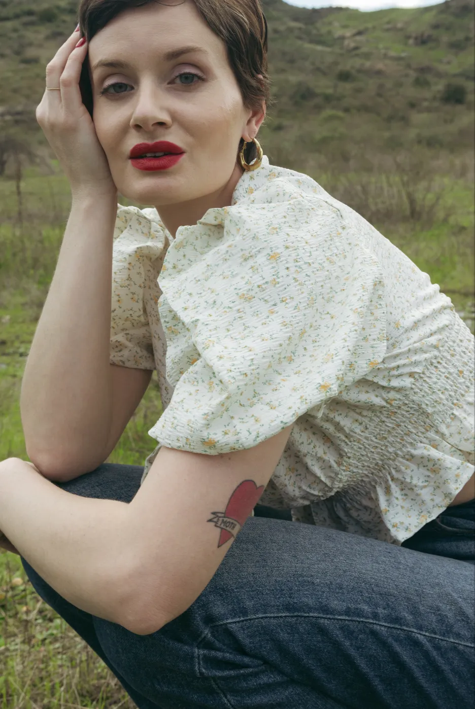 Marybell Blouse in Golden Valley Floral