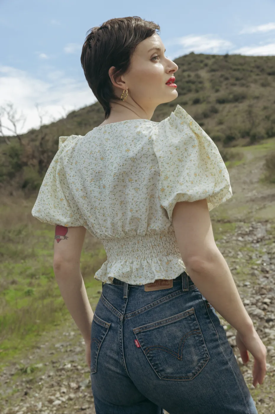 Marybell Blouse in Golden Valley Floral