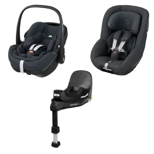 MAXI COSI 360 Pro Family Car Seat and Base Travel System - Essential Graphite